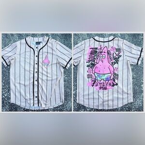 Patrick Star SpongeBob Nickelodeon Baseball Jersey Size Large